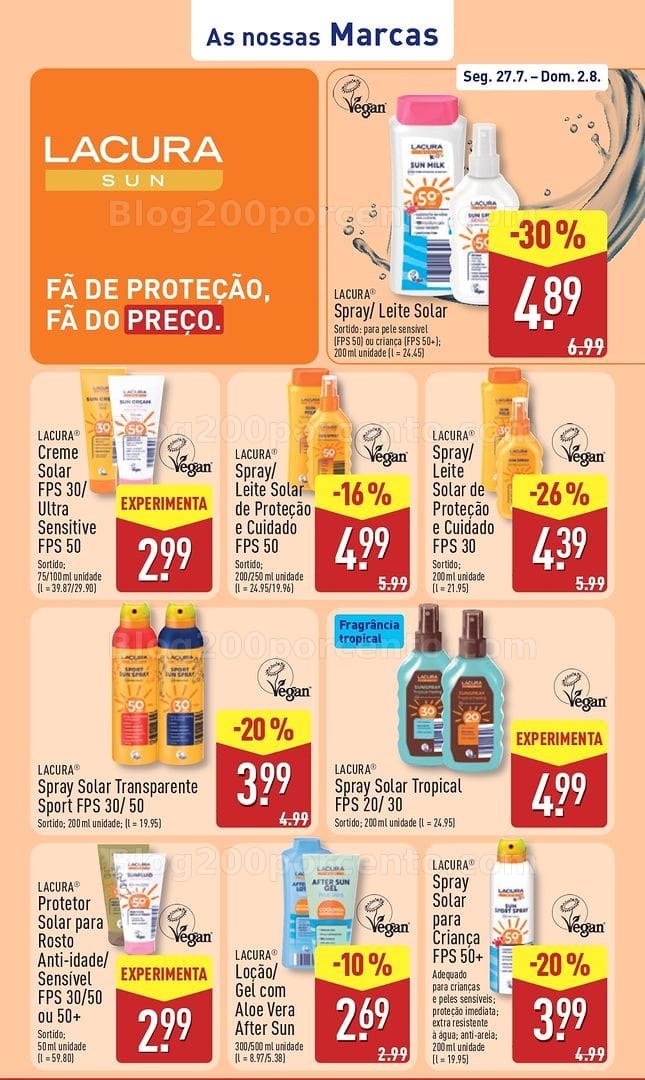 Antevisão Folheto ALDI Promoções de 27 julho a 2 agosto